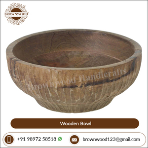 Durable Top Selling Modern Design Home Hotel Supplies Wooden Handmade Bowl Set of 3 for Bar Banquet and Home Kitchen Use - Product Image 4