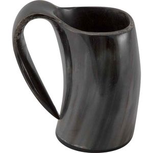 Taza de cerámica de cuerno hecha a mano Natural de alta calidad Diseño vikingo sostenible a precio atractivo para ocasiones navideñas - Product Image 3