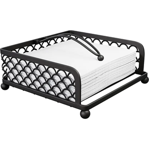 Nouveau Top rang vente en gros restaurant utiliser porte-serviettes en papier treillis métallique dessus de table porte-mouchoirs à prix réduit - Product Image 1