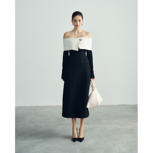 Venta caliente 2024 Tops para mujeres de manga larga MABS TOPS Jersey en relieve tejido de punto ropa de mujer BLANCO ANT Vietnam marca local - Product Image 1