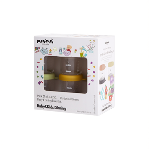 BEABA Lot de 6 contenants de 250 ml pour portions, essentiels pour les repas des bébés et des enfants - Product Image 2