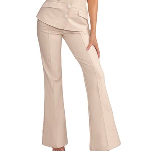 Pantalons cargo pour femmes de haute qualité, multi-poches, coupe droite, pantalons amples, pantalons évasés, pantalons de bureau pour femmes - Product Image 1
