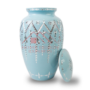 Design unique et Patton violet fini à la main en aluminium métal urnes pour adultes 2025 meilleur vendeur urnes de cendres humaines en métal - Product Image 6