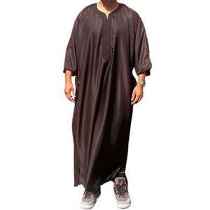 ผู้ผลิตเสื้อคลุมแบบซาอุดิอาระเบียคุณภาพสูงสำหรับผู้ชาย ขายส่ง เสื้อผ้าซาอุดิอาระเบียระดับพรีเมียมสำหรับผู้ชาย ไซส์ใหญ่พิเศษ - Product Image 1