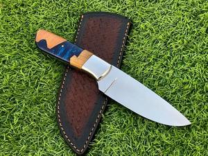Cuchillo de caza de acero D2 hecho a mano con Funda de cuero compatible con OEM personalizable bellamente diseñado - Product Image 5