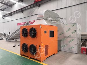 สายพานลำเลียงตาข่ายต่อเนื่องผลไม้สดขิงกระเทียมอุปกรณ์อบแห้งมะเดื่อมะม่วงแอปริคอทเครื่องเป่าวันที่สีแดง - Product Image 4