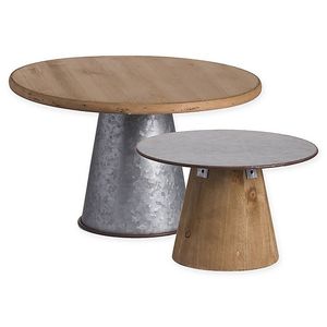 Nouveau support à gâteau en bois plateau de décoration de table fêtes de qualité supérieure célébration support de service à gâteau en bois - Product Image 3