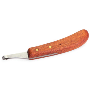 Couteau à Abscès à Petite Boucle pour Ferrage, Manche en Bois à Prise Solide, Soin des Sabots, Coupe Facile, Acier Inoxydable, Personnalisable, Vente en Gros - Product Image 2