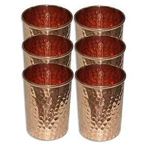 Vendeur chaud cuivre inoxydable cuivre vin martelé gobelet servant cuisine brillant gobelet en verre - Product Image 3