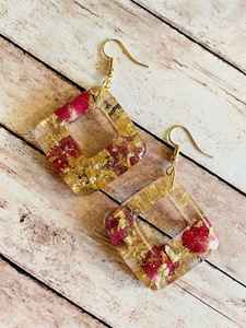 Pendientes de resina de joyería de moda de la India Pendientes hechos a mano para mujeres y niñas Aspecto clásico - Product Image 2