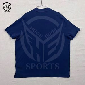 เสื้อโปโลแขนสั้นผ้าโพลีเอสเตอร์ผ้าสแปนเด็กซ์แห้งออกแบบได้ตามต้องการปักแบบกำหนดเอง - Product Image 2