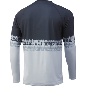 Sudadera con capucha de pesca de nailon de secado rápido, protección UV, sublimación, ropa de pesca, camisas de pesca con capucha, camuflaje para hombre, poliéster de manga larga - Product Image 4