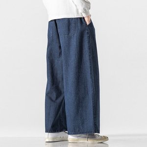 กางเกงยีนส์ปักลายแฟชั่นใหม่สำหรับผู้ชายกางเกงเอวสูงปานกลางทรงตรงขาตรงผ้าคอตตอนผ้ายืดสำหรับผู้ชายไซส์ใหญ่42 - Product Image 4