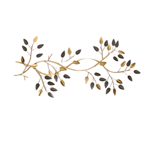 Décoration murale en métal parfaite pour la vie Art mural suspendu en métal de couleur or/noir Décoration de la maison Design personnalisé disponible - Product Image 1