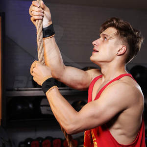 Cuero de vaca de alta resistencia Entrenamiento de gimnasio Levantamiento de pesas Empuñaduras de cuero de ante Accesorios de fitness Entrenamiento de potencia de dedo - Product Image 5