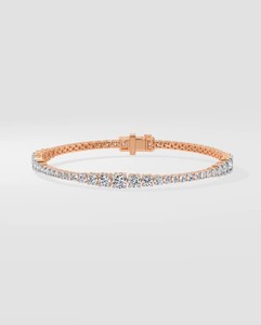 ได้รับการรับรอง CVD สร้อยข้อมือเพชรรอบตัดเพชร10K สร้อยข้อมือทองแข็งของขวัญการหมั้นสุดหรูสำหรับชายและหญิง - Product Image 6