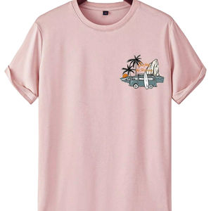 เสื้อยืดผ้าฝ้ายเนื้อนุ่มของผู้ชายเสื้อยืดฟอกสีพิมพ์ลายวินเทจได้รับความนิยมใน100% ฟิตเนส - Product Image 1