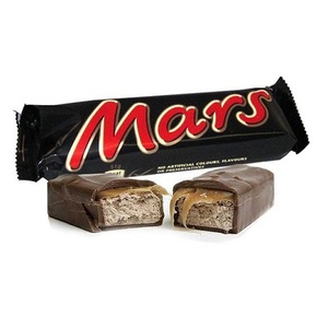 Marss Cream Nougatキャラメル充填チョコレートバー24x51gハラール認定化合物チョコレートボールカップパターンキャンディナット付き