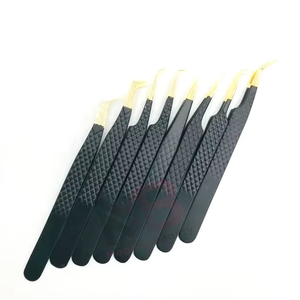 แหนบสำหรับต่อขนตาพร้อมด้ามจับรูปหัวใจแหนบสแตนเลสออกแบบโลโก้ได้ตามต้องการแบบมืออาชีพ - Product Image 4