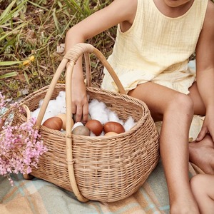 Panier tissé pour pique-nique camping rotin quantité en vrac paniers de pique-nique tailles personnalisées marque privée accepter - Product Image 5