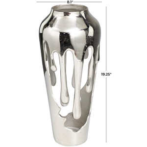 Silverware Aluminium Tabletop Vase Creative Home Accessory <b>for</b> Modern Living Room Flower Vase <b>for</b> Home Decoration - Product Image 3