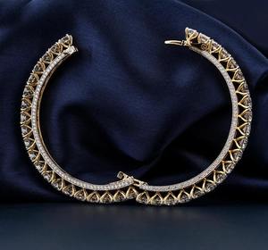 สร้อยข้อมือฮิปฮอปทำด้วยมือยูนิเซ็กซ์ทำด้วยมืออัลลอยด์ปรับได้เครื่องประดับมิตรภาพชุบทอง14K สำหรับผู้ชายผู้หญิง - Product Image 2