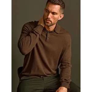 Polo en laine mérinos tricoté sur mesure pour le merchandising promotionnel - Product Image 4