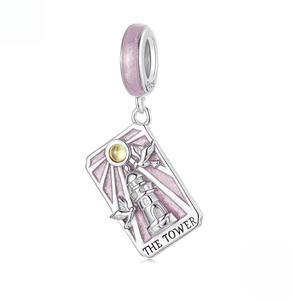 S925 argento tarocchi accessori fai da te ciondolo stile retrò originale con stella luna di energia perline oro placcato Fine ciondoli ciondoli - Product Image 3