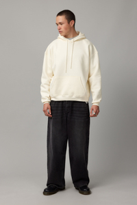 2025 sweat à capuche lourd Streetwear personnalisé 100% coton goutte épaule plaine français éponge épais blanc surdimensionné à capuche pour hommes - Product Image 2