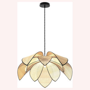 Suspension élégante Boho trempée de soleil en rotin, jute et jonc de mer pour les maisons d'inspiration naturelle - Product Image 6