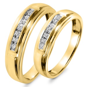 Nhẫn cưới/nhẫn đính hôn vàng nguyên chất đính kim cương, thiết kế riêng, <span class=keywords><strong>10k</strong></span> 14k 18k, bộ đôi dành cho nam và nữ, thích hợp cho các buổi tiệc - Product Image 1