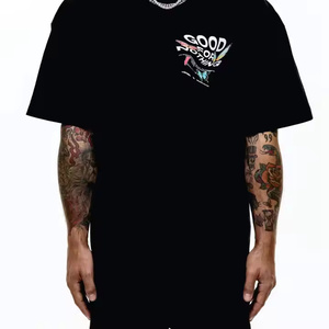 เสื้อยืดโอเวอร์ไซส์สำหรับผู้ชายเสื้อยืดผ้าฝ้ายพิมพ์สกรีนเสื้อยืดพิมพ์ลายกราฟิกวินเทจ - Product Image 3