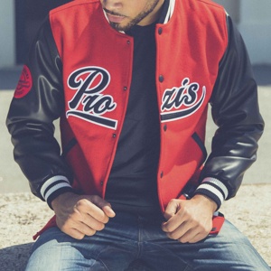 เสื้อแจ็คเก็ตกันหนาวปักลายทีมเบสบอลผ้ากำมะหยี่สำหรับผู้ชายเสื้อปาร์เกอะ - Product Image 4