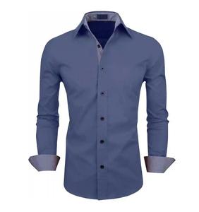 La Mejor Oferta en Camisas de Manga Larga con Botones para Hombre, 100% Algodón, Transpirables, Teñidas con Hilo Sostenible, Antiencogimiento, para Verano - Product Image 4