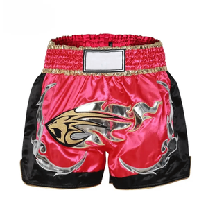 Shorts de Muay Thai en gros, fabricant OEM personnalisé, fournisseur d'équipements de boxe thaïlandaise en satin, ceinture élastique avec cordon de serrage - Product Image 5