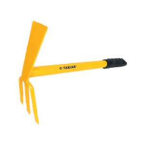 Cultivateur de jardinage flexible multifonction de haute qualité à double usage avec manche en acier, houe à désherber avec fourche à 3 dents au MEILLEUR prix - Product Image 2