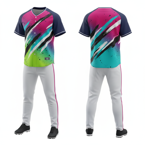 Uniforme de Béisbol Moderno al por Mayor, Personalizado, Sublimado, de Malla de Poliéster Transpirable, Ropa Deportiva para Equipos - Product Image 5