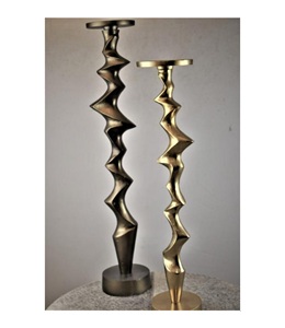 Bougeoir en métal de style attrayant pour la décoration de la maison de dessus de table Bougeoir en métal sur mesure - Product Image 6