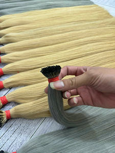 ผมมนุษย์บริสุทธิ์เคราตินแบบธรรมชาติจัดแนว100% ผมมนุษย์บริสุทธิ์แบบไม่ผ่านกระบวนการ - Product Image 4