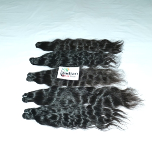 Extensions de cheveux indiens 100% de qualité supérieure, produits originaux, mèches ondulées Remy, donneur unique, double trame, non traitées, cuticules alignées - Product Image 1