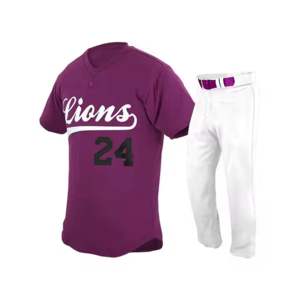 ชุดเครื่องแบบเบสบอลติดกระดุมเสื้อคอวีสำหรับทั้งชายและหญิงเสื้อเบสบอลระบายอากาศได้ดีโลโก้ตามสั่ง - Product Image 5