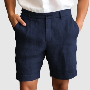 Shorts de Algodón y Lino para Hombre, Color Marrón, de Secado Rápido, Corte Holgado, Estilo Cargo, para Playa o Piscina, Ligeros, Nueva Colección - Product Image 3