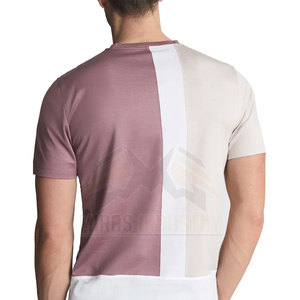 Meilleure vente T-shirts décontractés pour hommes de haute qualité léger respirant séchage rapide couleur unie à manches courtes col rond coton/bambou - Product Image 3