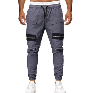 Pantalones Deportivos con Parches Personalizados, Estilo Casual Urbano, Joggers en Oferta, Pantalones Jogger Ligeros para Hombre, Cintura Alta, Algodón, Corte Acampanado - Product Image 1