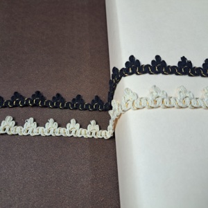 Adornos de hilo de algodón de alta calidad, adornos de encaje de hilo de algodón vintage elegante para decoración de moda nupcial de alta calidad - Product Image 3