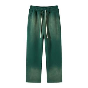 2025 personalizado aceite de gran tamaño Faded Streetwear hombres Vintage ácido Mineral gimnasio conjunto Sudadera con capucha y Joggers Stone Wash pantalones de chándal - Product Image 4