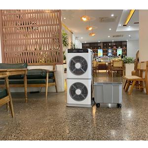 AC 210W 60db Bruit Boîte Ondulée Autoportante 3 Vitesses Vietnam OEM Blanc Gris 220V-240V/50Hz Portable Refroidisseur D'air Double - Product Image 5