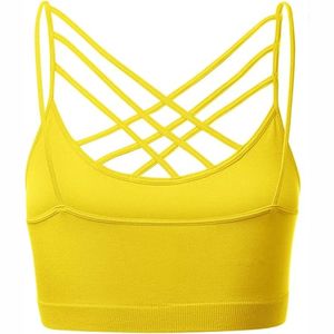 Sujetador deportivo sin costuras de alta calidad para mujer, ropa de entrenamiento transpirable con correas ajustables, Sujetador deportivo - Product Image 3