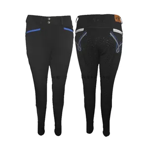 Jodhpurs en coton et nylon de haute qualité dernière nouvelle conception de pantalons d'équitation en silicone pour l'équitation mode prix de gros culottes - Product Image 1