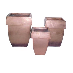 Ensemble de jardinières de fleurs décoratives en métal, pour la maison, le salon, le jardin - Product Image 1